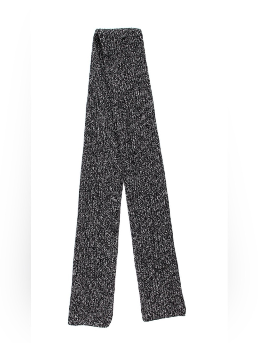 Rag & Bone 100% Merino Wool Black Gray Marled Blanket Scarf